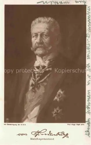 AK / Ansichtskarte Foto RPH Nr. 211 HINDENBURG Paul von Politik Reichspraesident 