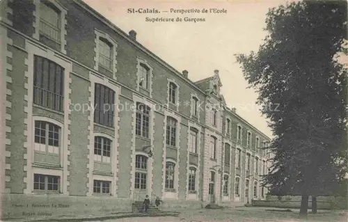 AK / Ansichtskarte St-Calais MAMERS 72 Sarthe Perspective de l'Ecole Supérieure de Garcons