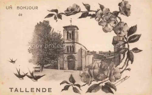 AK / Ansichtskarte Tallende Clermont-Ferrand 63 Puy-de-Dome Eglise Kirche