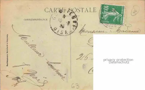 AK / Ansichtskarte Chatelguyon Chatel-Guyon 63 Puy-de-Dome Les magasins en face le parc et Rue des Thermes