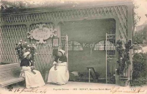 AK / Ansichtskarte Royat-les-Bains Clermont-Ferrand 63 Puy-de-Dome Source Saint-Mart