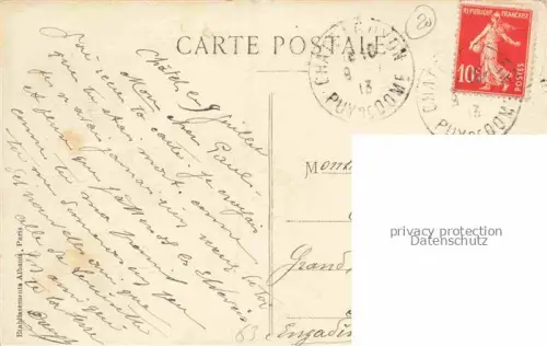 AK / Ansichtskarte Chatelguyon Chatel-Guyon 63 Puy-de-Dome Les magasins en face le parc et Rue des Thermes