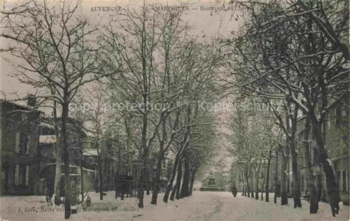 AK / Ansichtskarte Maringues Thiers 63 Puy-de-Dome Boulevard du Cher en hiver