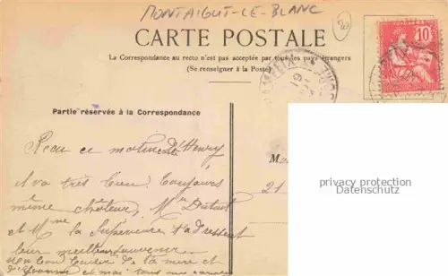 AK / Ansichtskarte Montaigut-le-Blanc Gueret 23 Creuse Vue générale