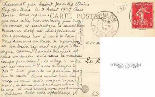 AK / Ansichtskarte St-Jean-des-Ollieres Clermont-Ferrand 63 Puy-de-Dome Vue générale