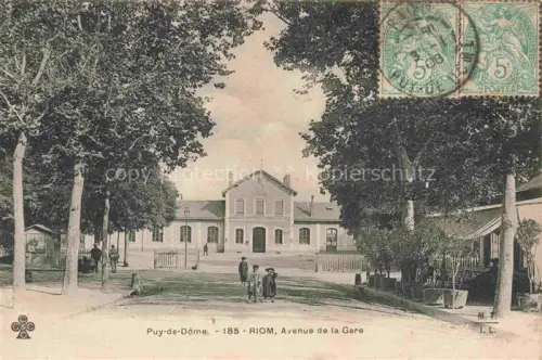 AK / Ansichtskarte RIOM 63 Puy-de-Dome Avenue de la Gare