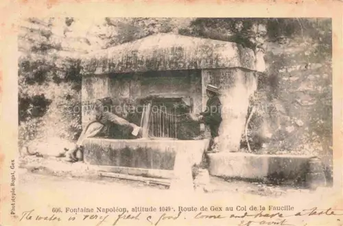AK / Ansichtskarte Gex-la-Faucille 01 Ain Fontaine Napoleon R