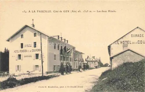 AK / Ansichtskarte La Faucille  Col de la Faucille Sichelberg 1323m Gex 01 Ain Cote de Gex Les deux Hotels