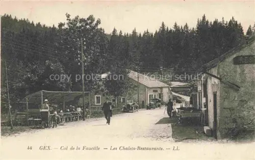 AK / Ansichtskarte Gex-la-Faucille 01 Ain Les Chalets Restaurants