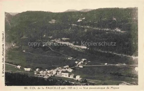 AK / Ansichtskarte Faucille Col de la Faucille Sichelberg 1323m Gex 01 Ain Vue panoramiqe de Mijoux