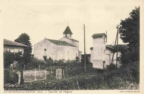 AK / Ansichtskarte St-Georges-sur-Renon Bourg-en-Bresse 01 Ain Quartier de l'Eglise