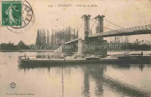 AK / Ansichtskarte Thoissey Bourg-en-Bresse 01 Ain Pont sur la Saone