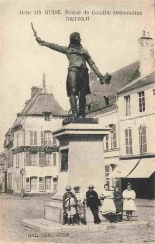 AK / Ansichtskarte Guise Vervins 02 Aisne Statue de Camille Desmoulins