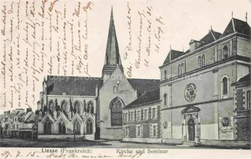 AK / Ansichtskarte Liesse-Notre-Dame LAON 02 Aisne Kirche und Seminar
