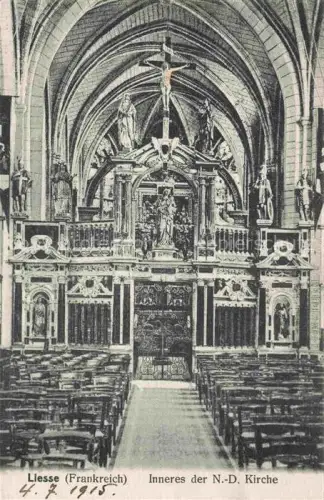 AK / Ansichtskarte Liesse-Notre-Dame LAON 02 Aisne Inneres der Notre Dame Kirche