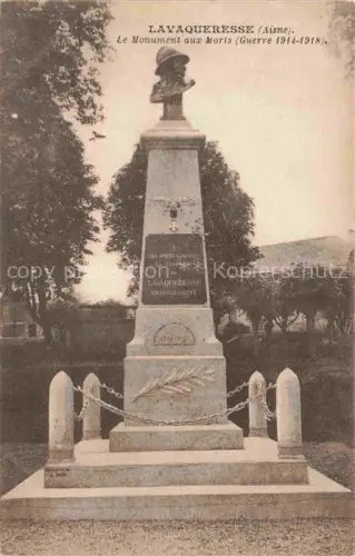 AK / Ansichtskarte Lavaqueresse Vervins 02 Aisne Le Monument aux Morts