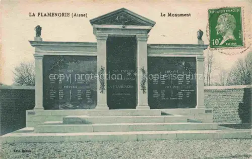 AK / Ansichtskarte La Flamengrie Vervins 02 Aisne Le Monument