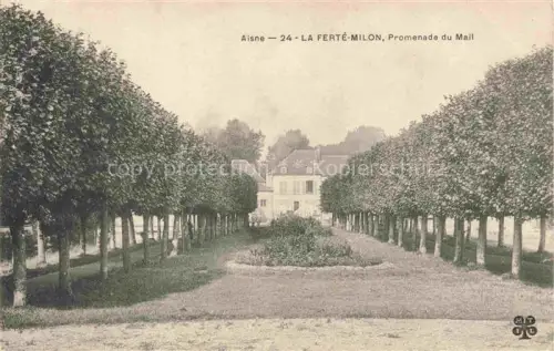 AK / Ansichtskarte La Ferte-Milon Chateau-Thierry 02 Aisne Promenade du Mail
