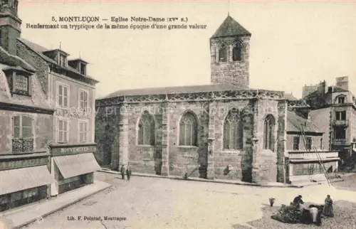 AK / Ansichtskarte MONTLUCON 03 Allier Eglise Notre Dame Refermant un tryptique de la meme epoque d'une grande valeur