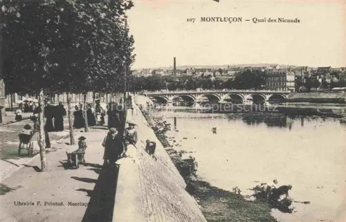 AK / Ansichtskarte MONTLUCON 03 Allier Quai des Nicauds