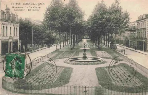 AK / Ansichtskarte MONTLUCON 03 Allier Avenue de la Gare