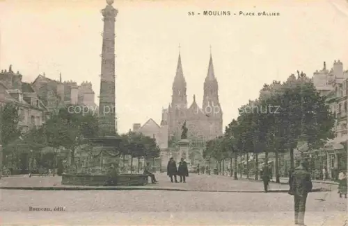 AK / Ansichtskarte Moulins  03 Allier Place d'Allier