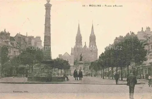 AK / Ansichtskarte Moulins  03 Allier Place d'Allier