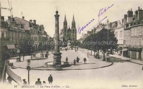 AK / Ansichtskarte Moulins  03 Allier La Place d'Allier
