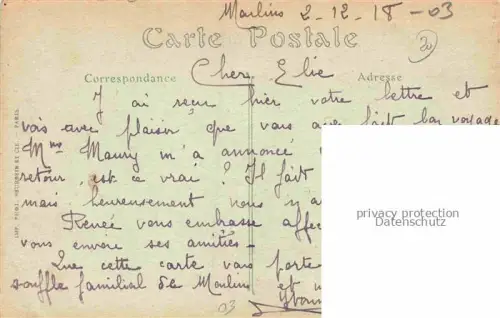 AK / Ansichtskarte Moulins  03 Allier Hotel de la Prefecture