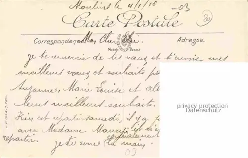 AK / Ansichtskarte Moulins  03 Allier Le Pensionnat Belle Vue