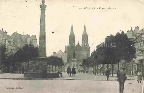 AK / Ansichtskarte Moulins  03 Allier Place d'Allier