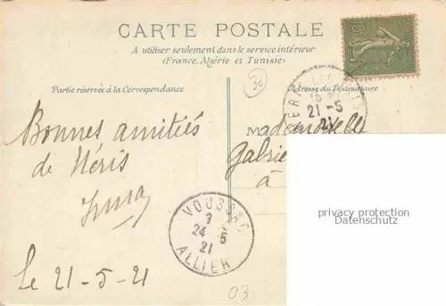 AK / Ansichtskarte Neris-les-Bains Montlucon 03 Allier Vue de la Promenade du Parc de Neris un jour de neige