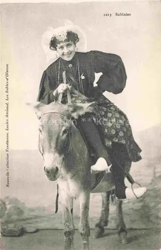 AK / Ansichtskarte Esel Donkey Ane Burro Asno Asino-- Sablaise 