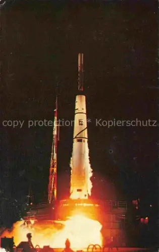 AK / Ansichtskarte Raumfahrt Space Spatial U.S. Air Force Thor Able Florida