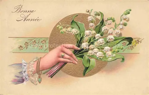 AK / Ansichtskarte Maigloeckchen Lily of the Valley Muguet Mughetto-- Bonne Annee 