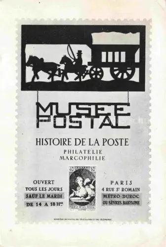 AK / Ansichtskarte Philatelie Musee Postale Marcophilie Paris 