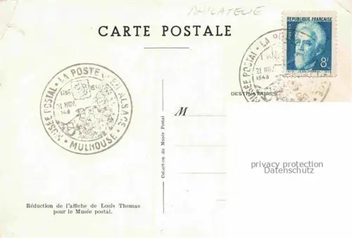 AK / Ansichtskarte Philatelie Musee Postale Marcophilie Paris 