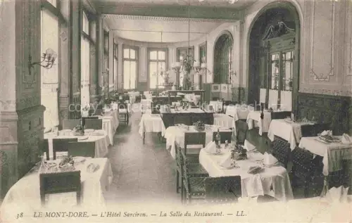 AK / Ansichtskarte Le Mont-Dore Clermont-Ferrand 63 Puy-de-Dome Hôtel Sarciron Salle du Restaurant