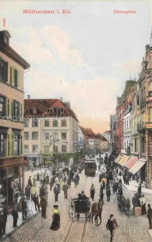 AK / Ansichtskarte Muelhausen Elsass Gaenseplatz