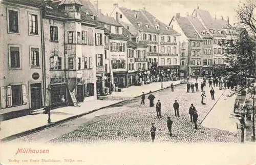AK / Ansichtskarte Muelhausen Elsass Motiv Stadtzentrum