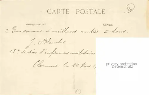 AK / Ansichtskarte Clermont-Ferrand 63 Vue générale et le Puy-de-Dôme