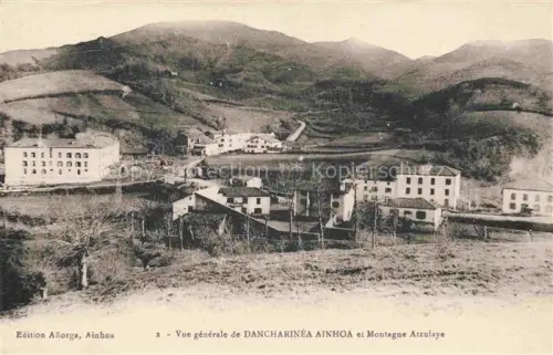 AK / Ansichtskarte Dancharinea Dantxarinea Ainhoa Navarra ES Vue générale et Montagne Atzulaye