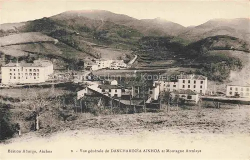 AK / Ansichtskarte Dancharinea Dantxarinea Ainhoa Navarra ES Vue générale et Montagne Atzulaye
