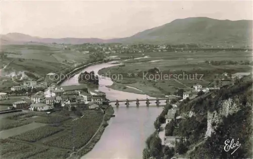 AK / Ansichtskarte Behobie Hendaye BAYONNE 64 Pyrenees-Atlantiques Vue générale Pont International