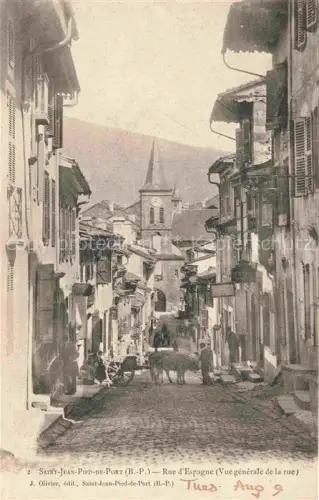 AK / Ansichtskarte Saint-Jean-Pied-de-Port 64 Pyrenees-Atlantiques Rue d'Espagne
