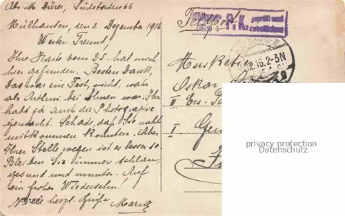 AK / Ansichtskarte Muelhausen Elsass Amtsgericht Le Tribunal Feldpost Pruefstempel
