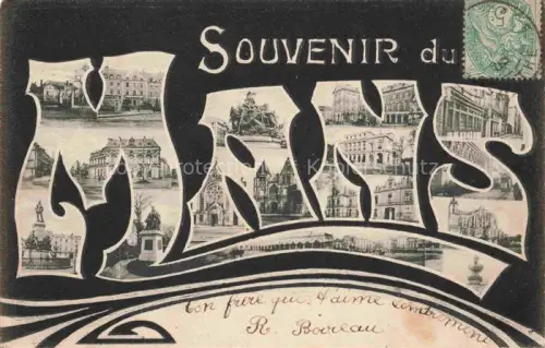 AK / Ansichtskarte LE MANS 72 Sarthe Vues d'ensemble Schriftzug