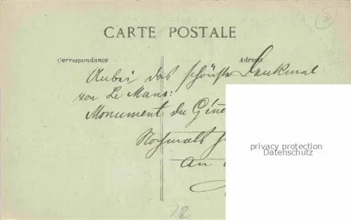 AK / Ansichtskarte LE MANS 72 Sarthe Place de la République Monument Statue de Chanzy