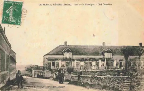 AK / Ansichtskarte Le Breil-sur-Merize MAMERS 72 Sarthe Rue de la Fabrique Cité Ouvrière