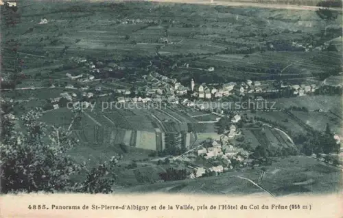 AK / Ansichtskarte St-Pierre-d Albigny Chambery 73 Savoie Vue générale de la vallée pris de l'Hôtel du Col du Frêne